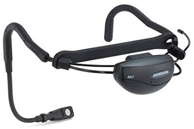 Samson Airline AH7 - Trasmettitore auricolare fitness con microfono Qe, banda E3, senza fili, impermeabile, per sport e palcoscenico
