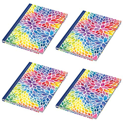 4er Pack Notizbuch/Kladde Aquarell blanko DIN A4 96 Blatt