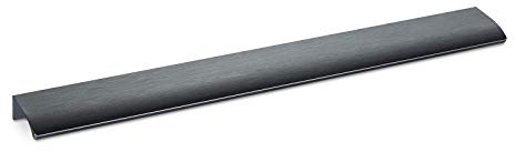 SOTECH 5 Stück Möbelgriffe Blankett Alex Titan blue 350 mm Türgriffe zur Montage an der Frontinnenfläche inkl. Befestigungsschrauben