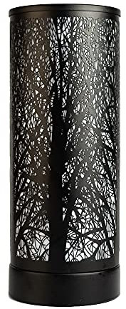 Vivid Melts Metal Electric Scented Candle Wax Melter with Color Changing Led for Seven Unique Looks Fragrance Wax Warmer Burner for Wax Melt (Black) (Black)