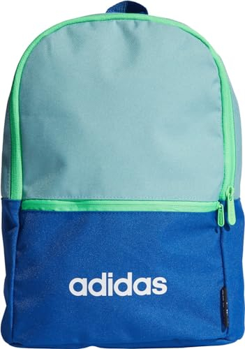adidas H34835 Unisex Childrens Clsc Kids Daypack Clsc Kids Polyester, Mint Tone/Team Royal Blue/White