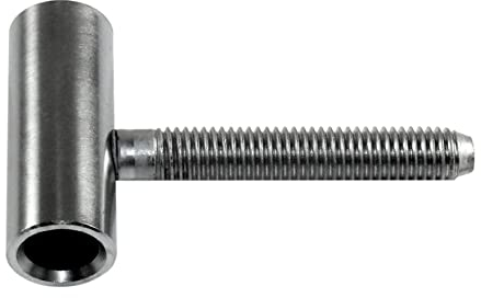 SN-TEC Türband Flügelteil Edelstahl matt V 0020 für Holzzargen, Rolle 15mm, Aufnahme 10mm (10 Stück)