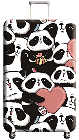Anawakia Kofferhülle Elastisch Kofferhülle Kofferschutzhülle Gepäck Cover Reisekoffer Hülle Kofferschutz Luggage Cover Gepäckabdeckung Panda-Muster (b,XL 29-32 Zoll)