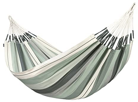 LA SIESTA® Modesta Olive - Klassische Doppel-Hängematte aus Bio-Baumwolle