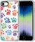 MOSNOVO Case for iPhone SE, iPhone 8 & iPhone 7, [Buffertech 6.6ft Military-Grade Drop Protection] [Anti Peel Off Tech] Clear TPU Bumper Phone Case Cover Design - Colorful Paw