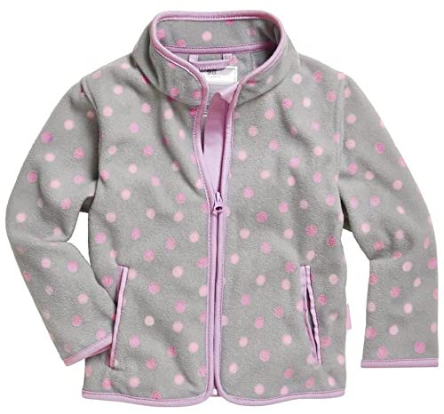 Playshoes Fleece-Jacke Unisex Kinder Outdoor-Oberteil, grau Punkte, 98