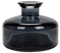 QUUPY 200ml Black Empty Refillable Glass Diffuser Bottle Round Aromatherapy Storage Jar Container Perfume Fragrance Accessories for DIY Replacement Reed Sticks Crafts Decor