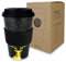 Morgenheld Coffee-to-go Becher Deer 380ml | Porzellan Kaffeebecher mit Silikondeckel, BPA-frei, nachhaltiger Trinkbecher mit Deckel, plastikfrei verpackt | Perfekt für Kaffee, Tee & unterwegs