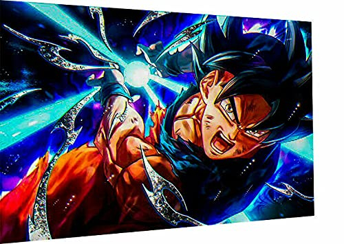 Magic Canvas Art - Bilder Dragon Ball Son Goku Anime Leinwandbild 1- teilig Hochwertiger Kunstdruck modern Wandbilder Wanddekoration Design Wand Bild – A3548, Größe: 75 x 50 cm
