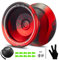 WATIEOBOO Yoyo Professionelles Nicht reagierendes Yo-yo für Erwachsene, Metall, reaktionsschnelles Yoyos für Kinder, Anfänger, fortgeschrittene Spieler mit Handschuh
