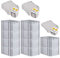 PROREGAL SuperSparSet 10x Eurobox NextGen Grip mit Scharnierdeckel und gelben Schiebeschnappverschlüssen, HxBxT 32x40x60cm, 65 L, Grau, Griffe geschlossen, Eurobehälter, Transportbox