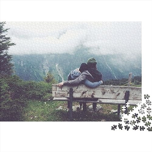 Lovers Personalisierte Foto-Puzzle1000 Teile in Inkl. Hochwertiger Verpackung - Mit Eigenem Foto Bedrucken - DIY Puzzle Selber Hölzernes Gestalten 1000pcs (75x50cm)