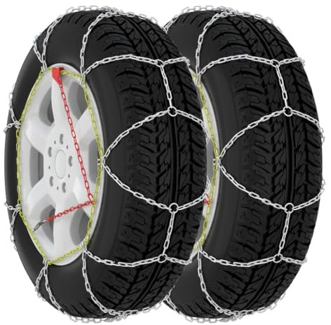 vidaXL 2X Schneekette für Autoreifen 16mm SUV 4x4 Größe 460 Schneeketten