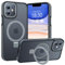 BENTIACC Handyhülle iPhone 11 Hülle, mit Unsichtbarer Ständer, mit Mag-Safe, Militärschutz, [Transluzente Matte] Kratzfeste Anti-Fingerabdruck Stoßfest hülle iPhone 11 (Grau, iPhone 11)