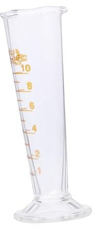 Zerodeko Measuring Cup 10 Ml Graduated Cylinder Glass Multi Function Tool Sturdy Beakers Lab Tools Chemistry Shot Glasses Laboratory Scale Cup Glass Scale Cup Cylinder Glassware Liquid