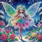 5D DIY Diamond Painting Bilder Elf Engel Set,Teilbohrer Diamant Painting Kinder Bilder Elf Mädchen Kit, Mosaikherstellung Diamantmalerei Deko 30x30cm (Elf 14)