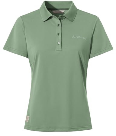 VAUDE Women's Essential Polo Shirt, Damen Poloshirt, Willow Green, 40
