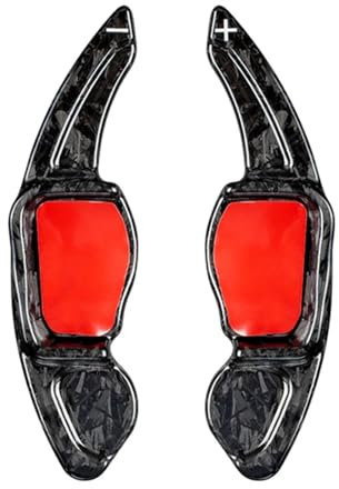VNABIA Compatibile con per Golf 6 per R per GTI per Tiguan per Rline per EOS Tutti I Modelli Estensione del Cambio al Volante Dell'auto in Fibra di Carbonio estendono Palette Volante