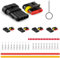 JRready ST6481-04-04 Jeu de connecteurs automobiles étanches, connecteurs mâles et femelles à 4 broches pour le câblage des voitures, camions, motos, bateaux, 18-16AWG, 4 jeux