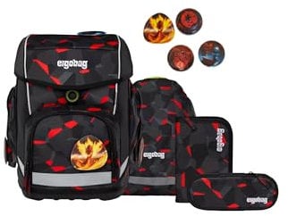 ergobag cubo Set ergonomischer Schulranzen Klassisch 5-teilig 1. Klasse Grundschule