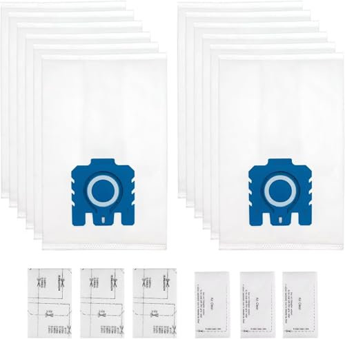 Miele GN Vacuum Bag Replacement - 3D Efficiency Cleaner Bags Compatible With S2000 S5000 S8000 C3 Complete C2 (New-GN-10P)