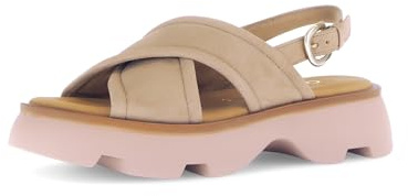 Gabor Damen Riemchensandalen, Frauen Sandalen,sandaletten,sommersandalen,absatz,sommerschuhe,freizeitschuhe,sand (gold/S.rose),35.5 EU / 3 UK