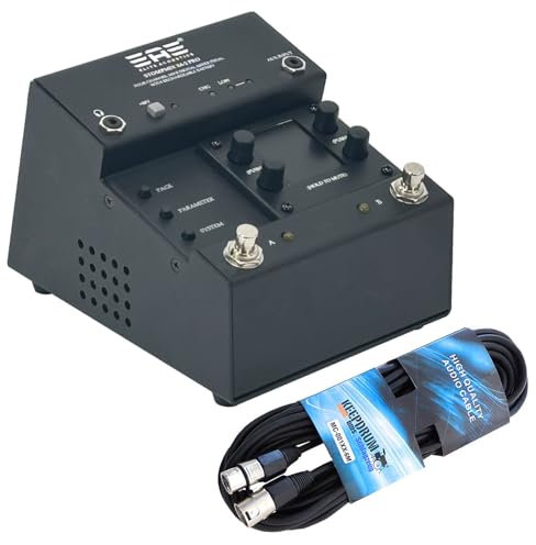 Elite Acoustics StompMix X4-2 PRO Digitalmixer Pedal mit keepdrum XLR-Kabel