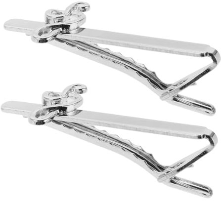 VALICLUD 2stücke Krawattenklammern Mit Musiknoten Aus Elegante Krawattennadel Für Männer Zu Valentinstag Und Vatertag Perfektes Accessoire Für Businesshemden