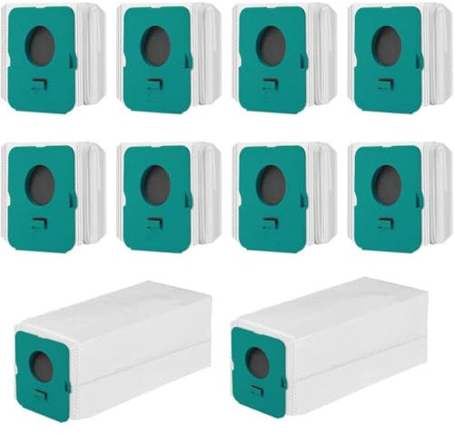 Lot de 10 sacs d'aspirateur pour Samsung Bespoke VCA-ADB95 Jet Dust Bags Kit, pièces de rechange pour aspirateur sans fil, sac à poussière de grande capacité pour VS20A95823W / VS20A95943N/WA /