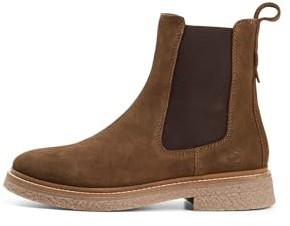camel active Damen Chelsea Boot aus Veloursleder