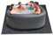 BSFDORPOT Tappetino per Vasca idromassaggio per Vasca Gonfiabile, Tappetino a Caldo Gonfiabile quadrabile da 78 Pollici, idromassaggio Assorbente con Supporto Senza Slip Impermeabile