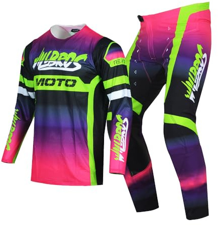 Willbros Jugend Motocross Hose und Jersey Kombination für Kinder MX Fahrrad Off-road Enduro MTB Jungen Mädchen Gear Set