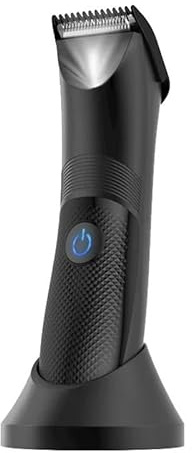 Mens Hair Clippers, Groin Area Hair Trimmer Lawn Mower Ceramic Blade Waterproof Wet Dry Hair Clippers Pubic Armpit Body Hair