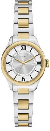 Fossil Gilmore Watch for Women, Quartz Three Hand Movement with Stainless Steel or Leather Strap