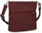 Zwei Damen Handtasche Mademoiselle.M M8 Crossbody Bag 3 L Umhängetasche aus Kunstleder mit Geheimfach & Hauptfach mit Reißverschluss, inkl. kurzem & langen abnehmbaren Schultergurt (rubin)