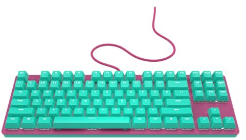 Nubi NK87 Ice Cream - Tastiera meccanica da gioco cablata (inglese US - ANSI)