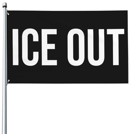IceFlag 3x5 Fuß Flaggen Gartenflagge Lustige Hausbanner für den Außenbereich Hofflaggen Paradebanner Wandteppich mit 2 Ösen