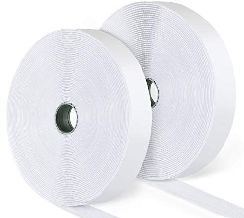 ilauke Klettband Selbstklebend 15M Extra Stark, Klettverschluss Selbstklebend mit 20mm Breit Selbstklebendes Klebepad Flauschband Selbstklebendes Klebepad Flauschband und Hakenband