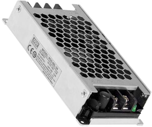 WITTKOWARE RSD-60G-5 DC/DC Wandler mit 1U Metallgehäuse und Schraubklemmen, Eingang 9~36V/DC, Ausgang 5V/DC, max. 12A (60W)