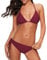 Durio Bikini Damen Push up Sexy 2tlg Bikini Damen Set mit Triangel Bikinihose Breit von Körpchen Verstellbar Weinrot EU 38-40 (Herstellergröße M)