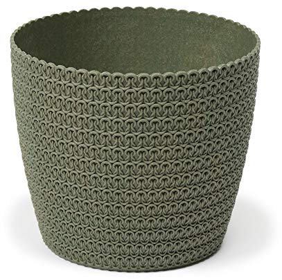 Lamela Eco Flowerpot Herb Plant Flower pot | Magnolia Jersey | Windowsill Holder Balcony Garden Container Bucket | Home Decor | Mix! Match! Play! (Ø 190 mm, Forest Green)
