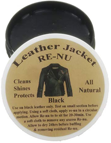All Natural Black Leather Re-nu Beeswax Conditioner. Cleans, Shines and Protects. Great for Jackets, Purses, Shoes, Boots and Much More. 8oz