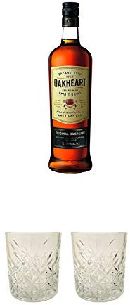 Bacardi Spiced 1,0 Liter + Rum Glas 1 Stück + Rum Glas 1 Stück