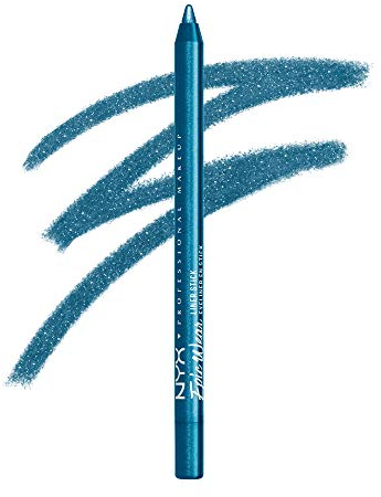 NYX Professional Makeup Epic Wear Semi-Perm Graphic Liner Sticks – wasserfeste Eyeliner mit ultra-intensiven Farben, 36h Halt, mattes & metallic Finish, Turquoise Storm