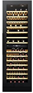 CDA 117 Bottle Freestanding Wine Cooler Dual Zone Tall - Black