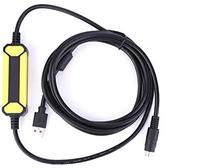 Hilitand Cable de programación apto para Mitsubishi FX1S / 1N / 2N / 3U FX Series PLC USB-SC09-FX 2,5 metros Cables USB
