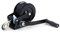 Profi Seilwinde Handwinde Schwarz mit Gurtband 600kg 8 Meter