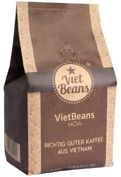 VietBeans HOA - Gemahlener Röstkaffee - Ausgewogener Kaffee mit fruchtigen Aromen - 70% Arabica/30% Robusta – 250g