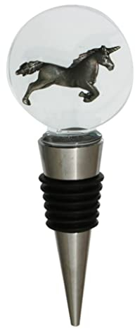 Unicorn Glass Wine Whiskey Stopper Bottle Top 382