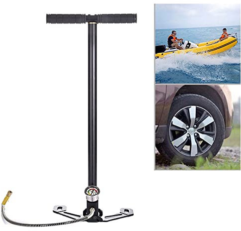 JAOSY High Pressure Hand Pump 4500 Psi PCP 3-Stage Hand Pump PCP Air Gun Rifle with Pressure Gauge for Paintball, PCP Cylinder & Pistols, Scuba Diving
